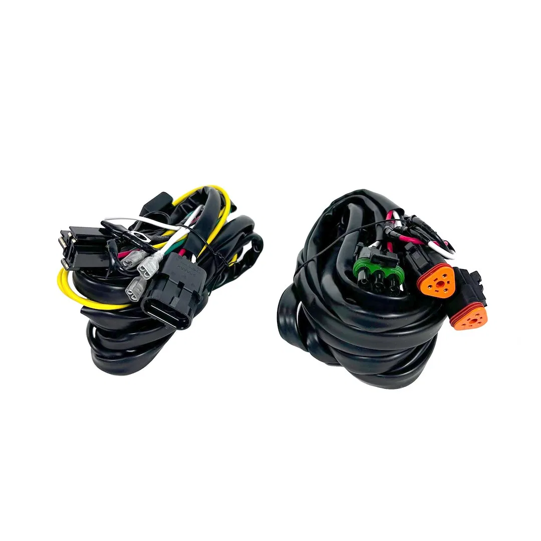 6321 – KC HILITE Driving/ Fog Light Wiring Harness, For Two SlimLite 8 Inch LED Lights With Switch/ Relays/ Fuse/ Zip...